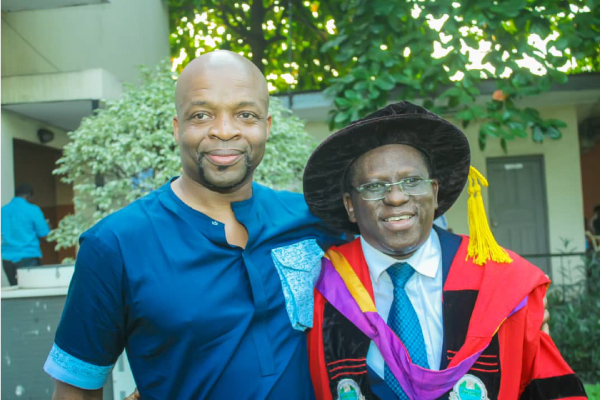 Dr. Herbert and speaker.